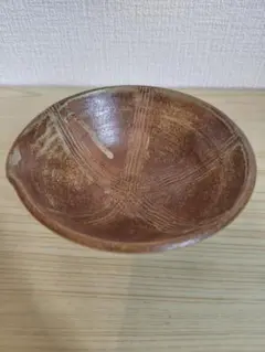 笠間焼 いそべ陶苑 陶器 鉢 刷毛模様 片口 盛り鉢のサムネイル