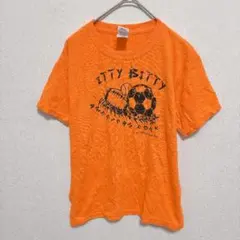 半袖 Tシャツ 丸首 スポーツプリント柄 Ｓ 橙 綿混 カジュアル トップスのサムネイル