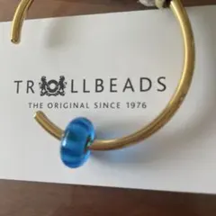 TROLLBEADS トロールビーズ ガラスチャーム ブルーのサムネイル