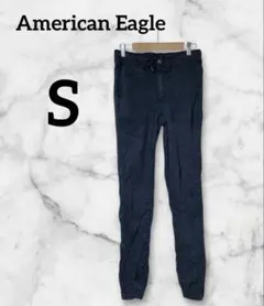 American Eagleストレッチ素材 黒パンツ 【S】