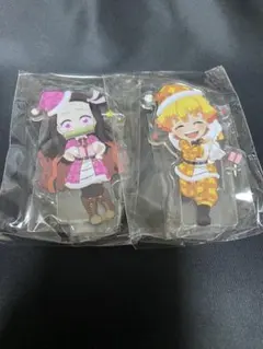 鬼滅の刃　ufotable cafe クリスマス　アクリルスタンド　善逸　ねずこ