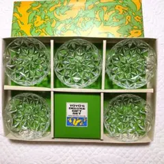 【美品】Toyo Glass ガラス小鉢 5個セット　昭和レトロ