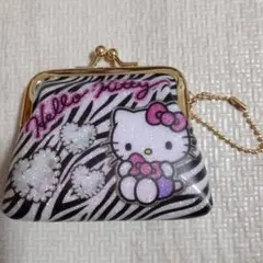 ハローキティ☆ ゼブラ柄☆がま口