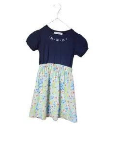 MPS 半袖ワンピース 120cm ネイビー/花柄
