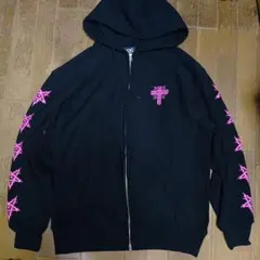 ケリークロッスィングKRYCLOTHING廃盤スウェットパーカー黒XXL超美品