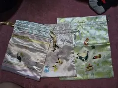 ポケットモンスター　ナイロン巾着三枚セット