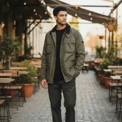 USA古着WranglerワークジャケットトラディショナルジャケットカーキXL