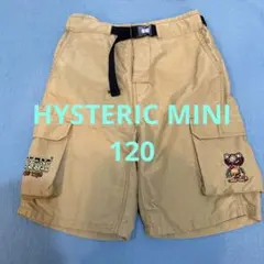 【HYSTERIC MINI☆ヒスミニ☆ロゴ&ミニちゃん刺繍ハーフパンツ120】
