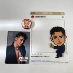 EXILE SHOKICHIフォトカード　居酒屋えぐざいるクリアカード　缶バッジ