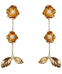 kate spade/ゴールドパールフラワーピアス