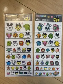 【正規品】　たまごっち　4サイズステッカー　シール　2枚セット