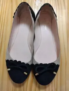 Kate Spade リボンスカラップフラットシューズ　24.5cm