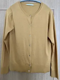 ANAYI アナイ カーディガン イエロー サイズ38