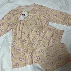 【新品】WACOALウイング　パジャマ　綿　上下セット　7部袖　8部丈パンツ　Lのサムネイル