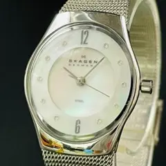稼動品 SKAGEN 腕時計(クォーツ) シルバー・グリーン - メルカリ