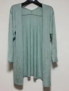kid blue★新品★シルク　ミントグリーン カーディガン 長袖