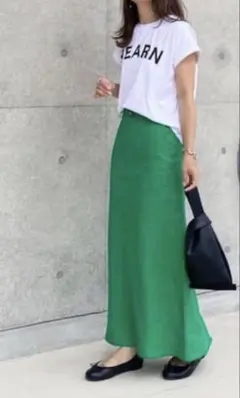 ZARA 麻混　ロングスカート　XSのサムネイル