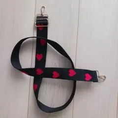 ショルダーストラップ　ハート柄