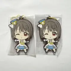 ラブライブ 虹ヶ咲 中須かすみ ラバーキーホルダー 缶バッジ - メルカリ