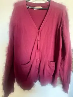 スクールカーディガン 女子 ワイン色