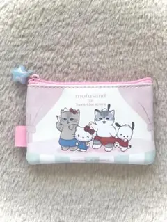 mofusand サンリオキャラクター ポーチ　キティちゃん&ポチャッコのサムネイル