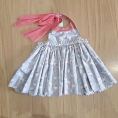 MARLMARL　フラミンゴ柄エプロン 80cm