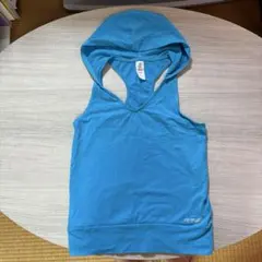ZUMBA フード付きタンクトップ Sサイズ 青