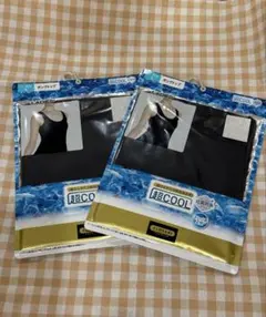 【新品】しまむら レディース タンクトップ 超COOL ２枚　Lサイズ 黒のサムネイル