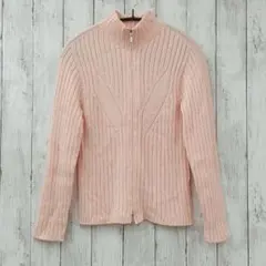 【 NEWYORKER 】ニューヨーカー W Zipアップウール混紡ニット