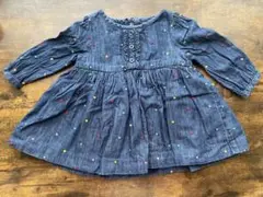 babyGap ダークブルー ワンピース 6-12ヶ月