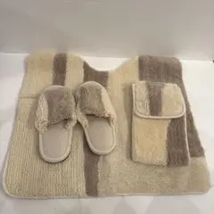 UCHINO トイレ用マット2枚他ベージュ全部で6点セット - メルカリ