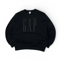 美品 GAP スウェット クルーネックトレーナー メンズL ブラック