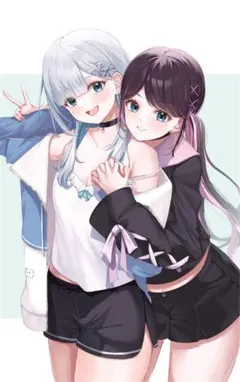 ぶいすぽっ！ 花芽すみれ 花芽なずな A2タペストリー VGGC コミケのサムネイル