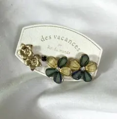 ピアス　樹脂　耳飾り　アクセサリー　レディース　新品　未使用　フラワー　セット
