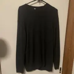 ユニクロ カシミヤクルーネックセーター ダークグレー