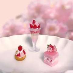 いちごセット✴︎ハンドメイド✴︎ミニチュア