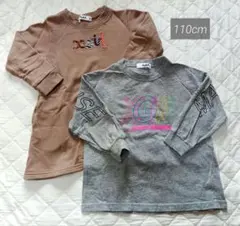 X-girl stages 長袖ワンピース＆七分丈カットソー２枚セット