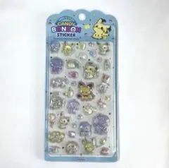 韓国限定 ポケモン ポケピース 3D 立体シール クリスタルシール 青 正規品