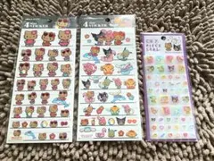 日焼けキティ タイルシール 4サイズステッカー 3点
