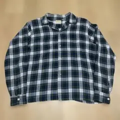 60's〜 L.L.Bean チェック柄 レーヨンオープンカラー 長袖シャツ