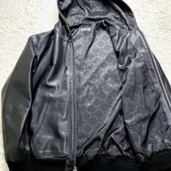 ◆極美品/現行/XL◆SCHOTT レザーパーカー レザージャケット フーディー