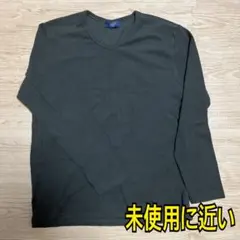 BACK NUMBER ダークグリーン Vネック 長袖シャツ L486E 未使用
