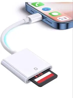 ライトニング SDカードリーダー iPhone/iPad対応 設定不要