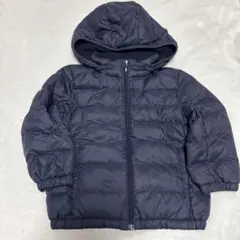 ネイビー中綿ジャンパー　100cm フード付き