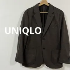 ユニクロ　UNIQLO コンフォート2Bジャケット　ガンクラブチェック　Mサイズ