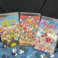 PSP ポップミュージック ポータブル & 太鼓の達人 3本セット