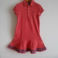 Polo Ralph Lauren 半袖ワンピース ピンク落ち着いた色130