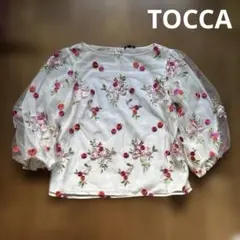 トッカ ブラウス　花　刺繍のサムネイル