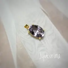 《ペンダントトップ◻︎天然石　アメジスト　シルバー925》