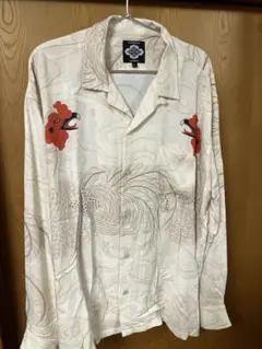 GAKKIN BUDSPOOL 渦軍鶏 HAWAIIAN SHIRT 舐達磨 GAKKIN × BUDSPOOL 渦軍鶏 L/S HAWAIIAN SHIRT – GXX